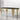 Ellington Black Glass Top oval Dining Table