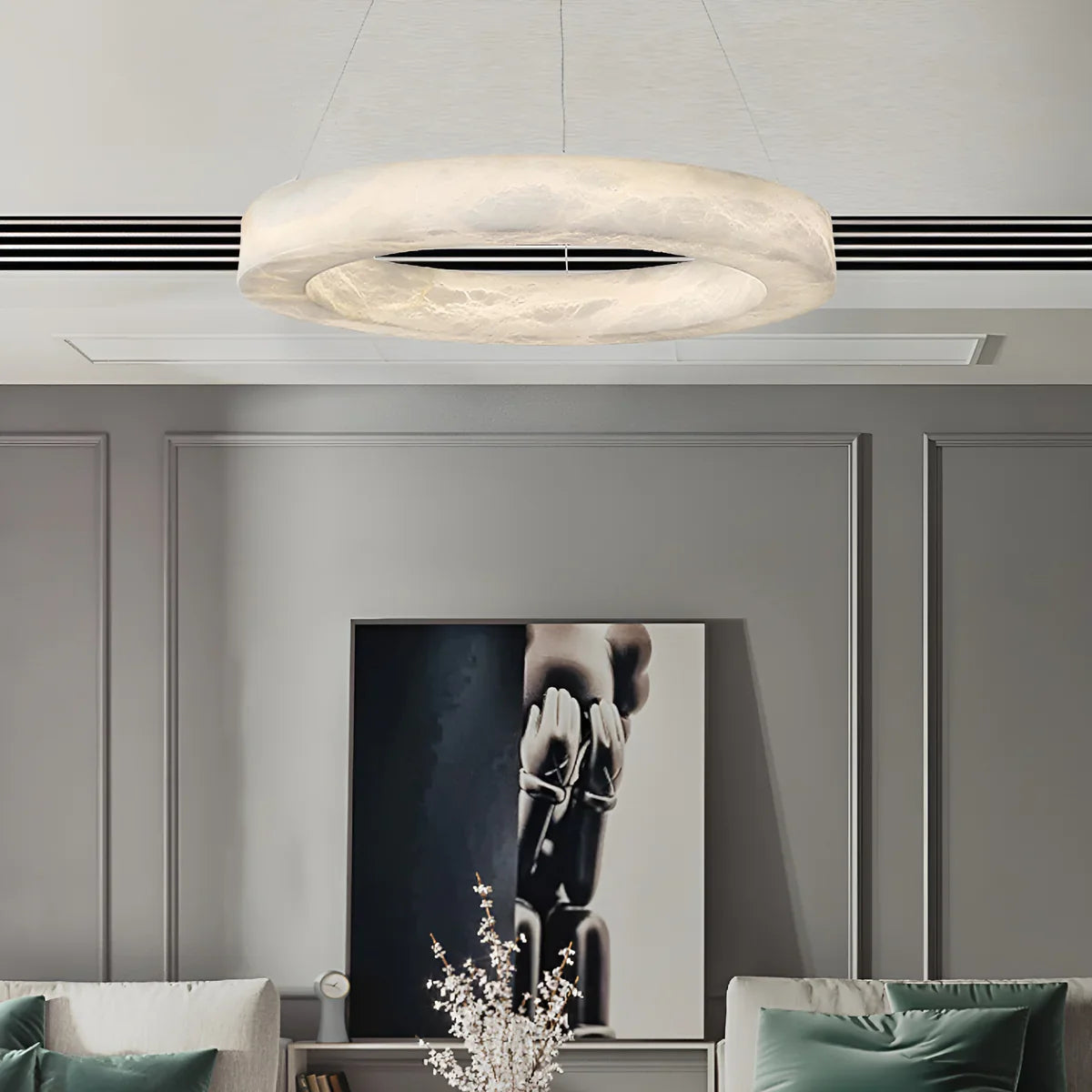 Clayhart Alabaster Globle Chandelier