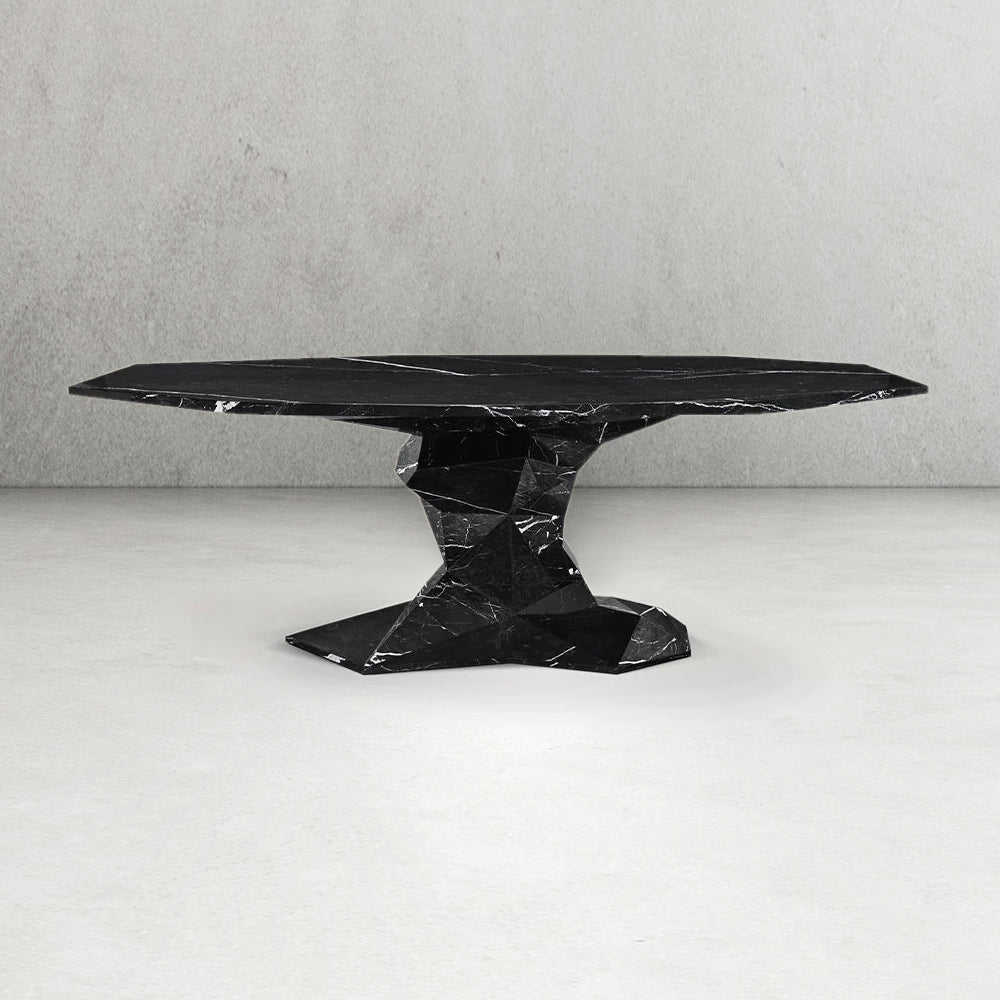 Geometric Marble Dining Table