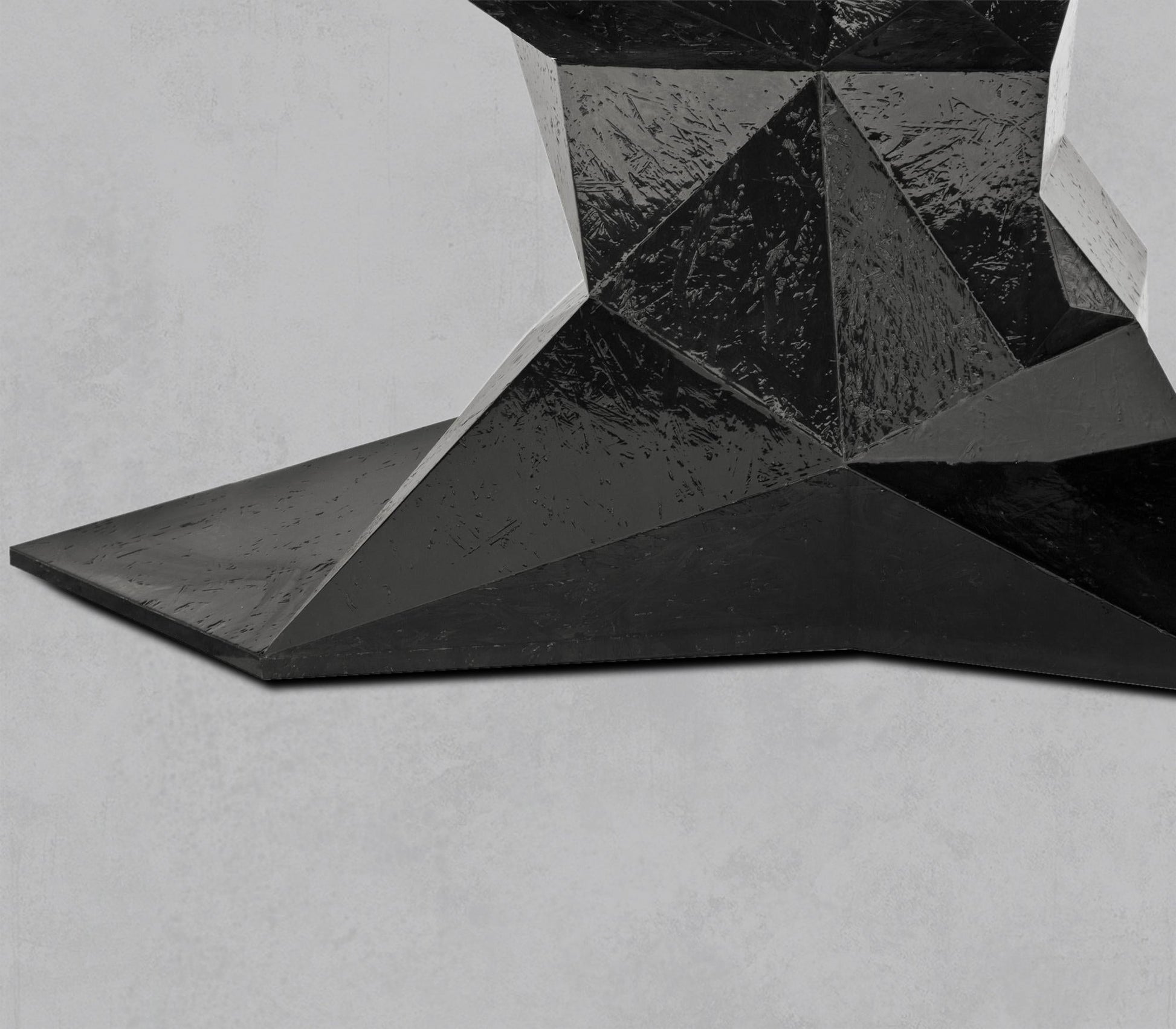 Geometric Solid Wood Dining Table