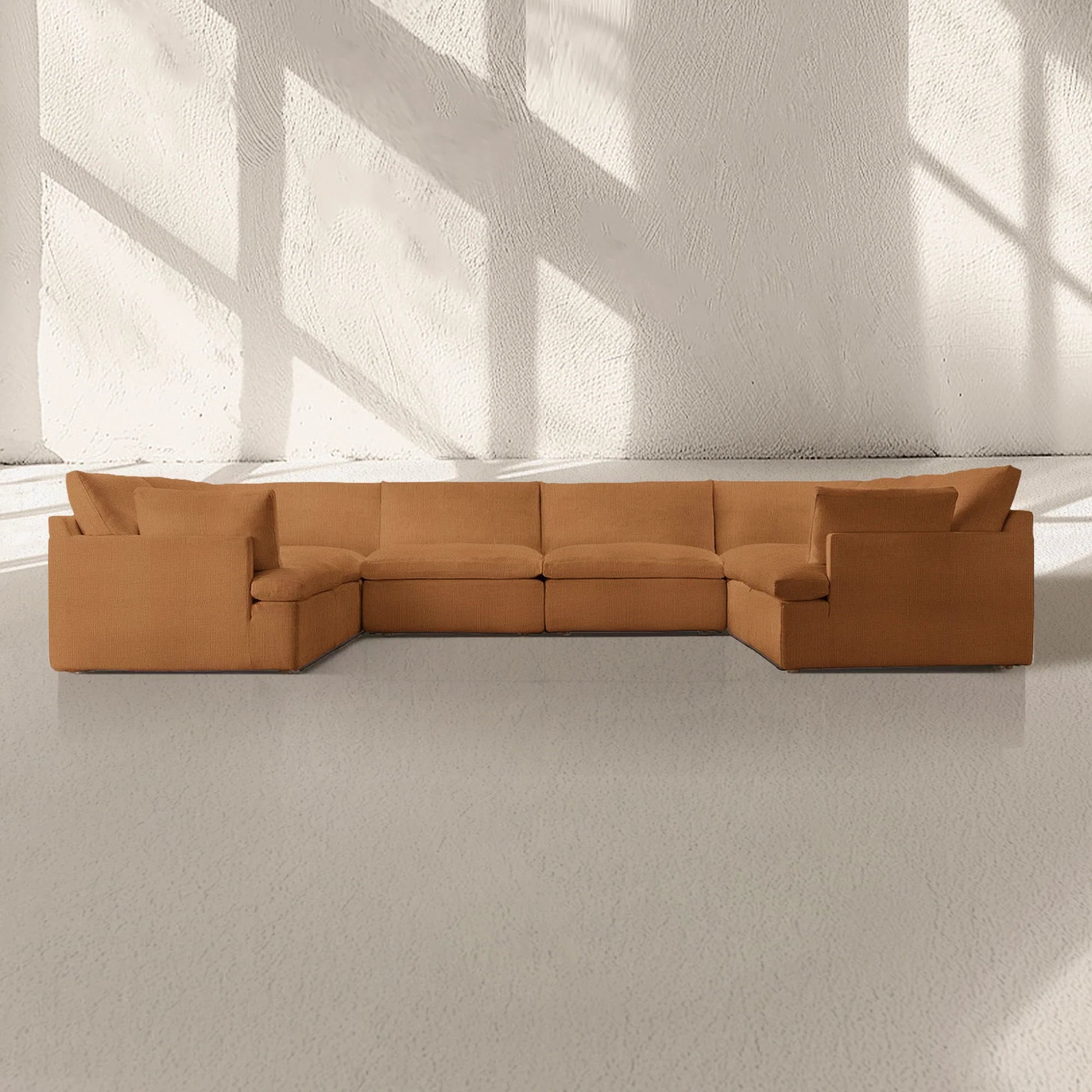 Sunshine Modular Track Arm U-Sofa Sectional