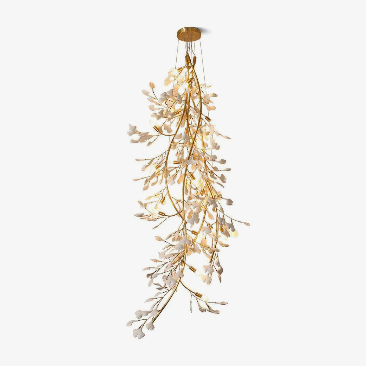 Leafy Long Branch Chandelier