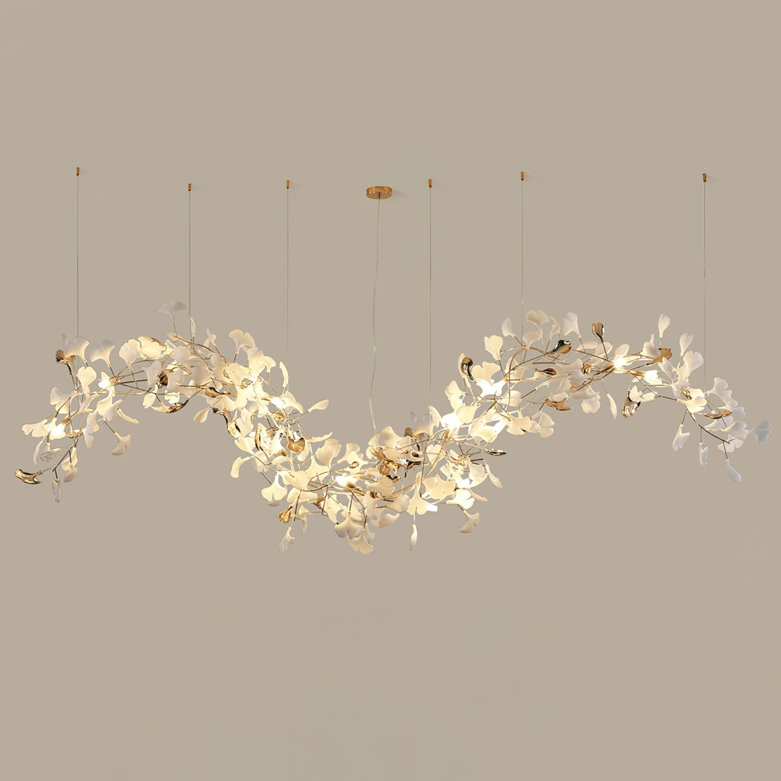 Leafy Tip Tlying Chandelier