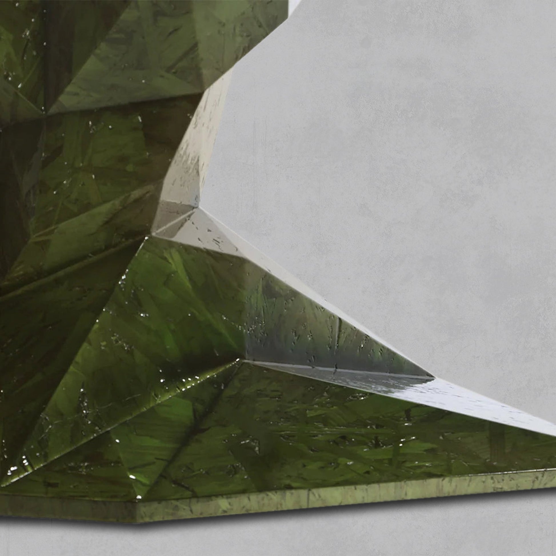 Geometric Solid Wood Dining Table