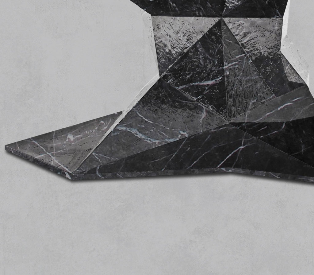 Geometric Marble Dining Table