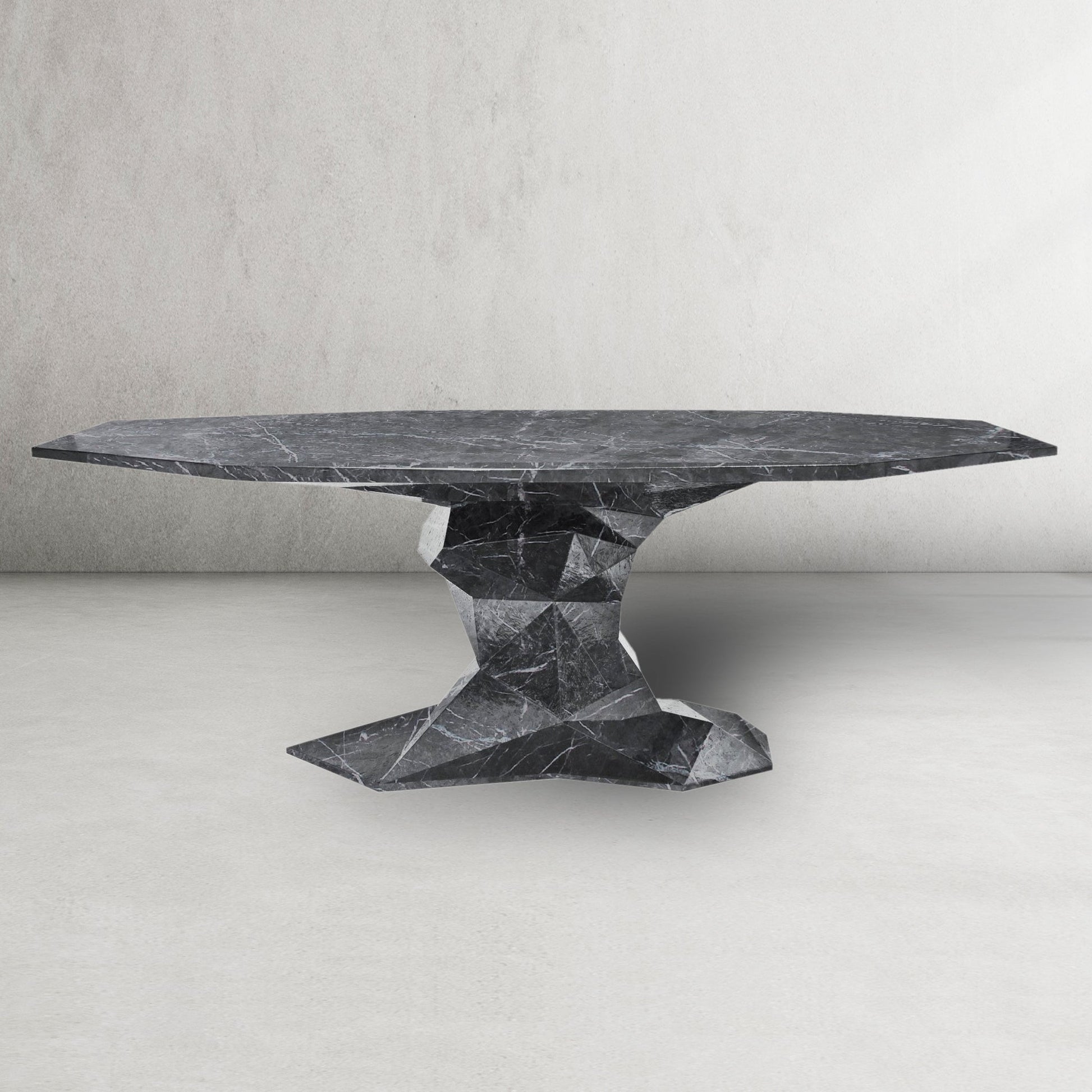 Geometric Marble Dining Table
