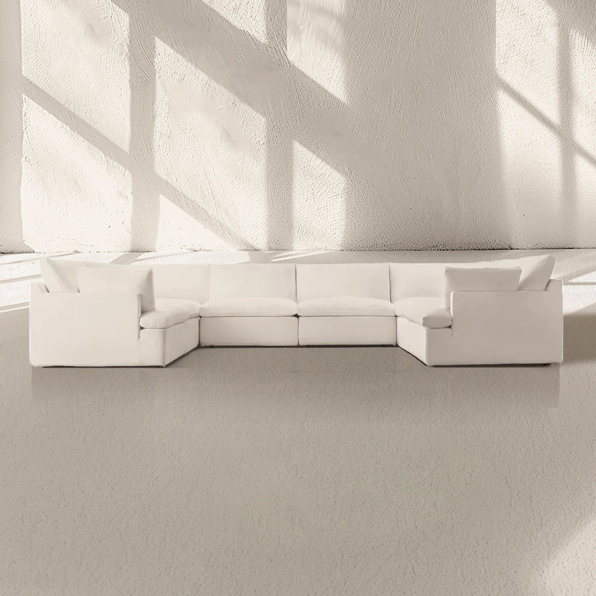 Sunshine Modular Track Arm U-Sofa Sectional