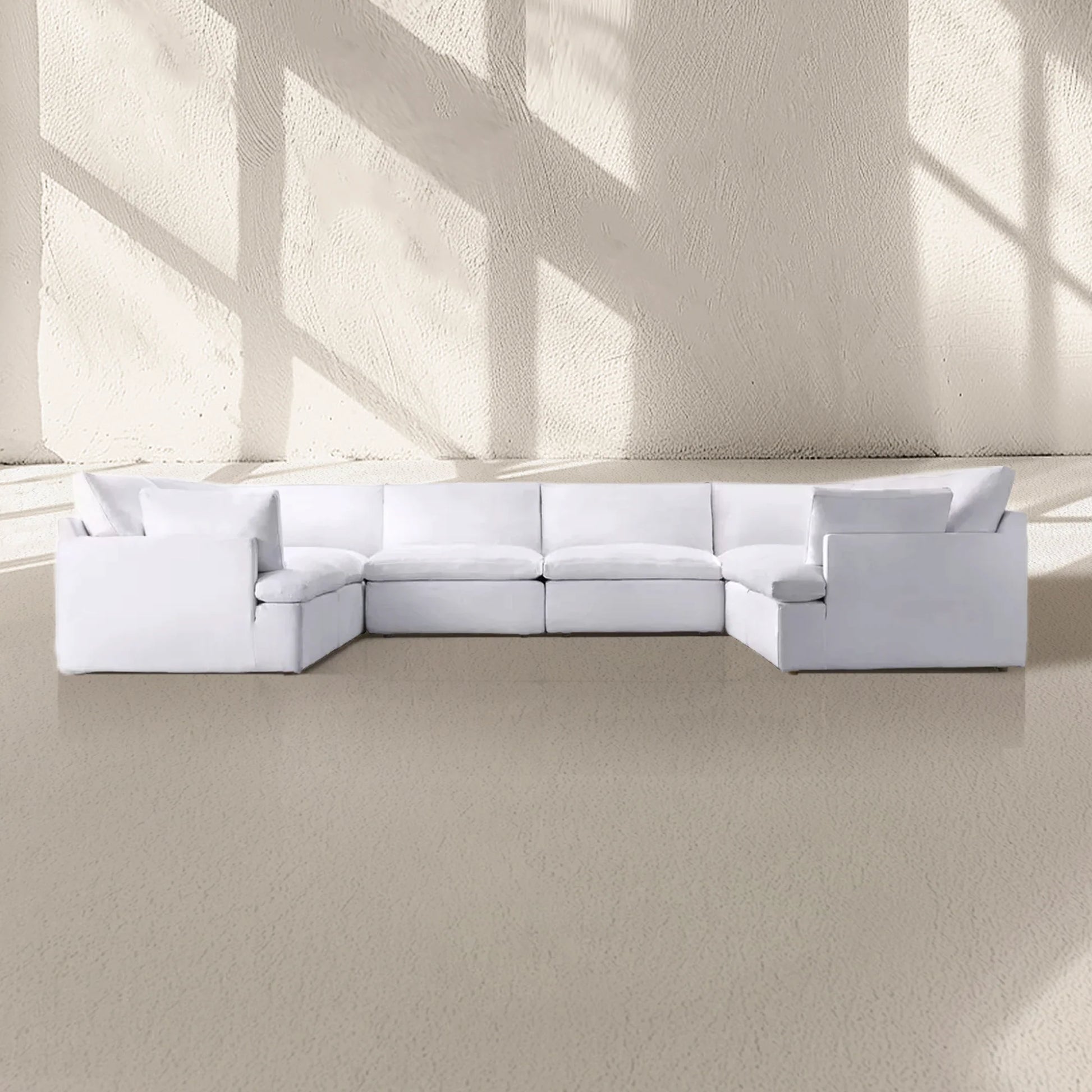 Sunshine Modular Track Arm U-Sofa Sectional