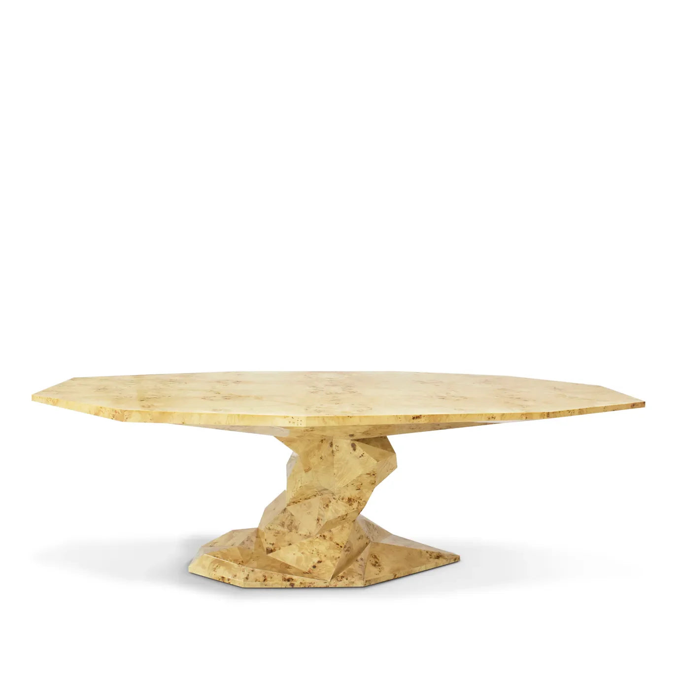 Geometric Solid Wood Dining Table