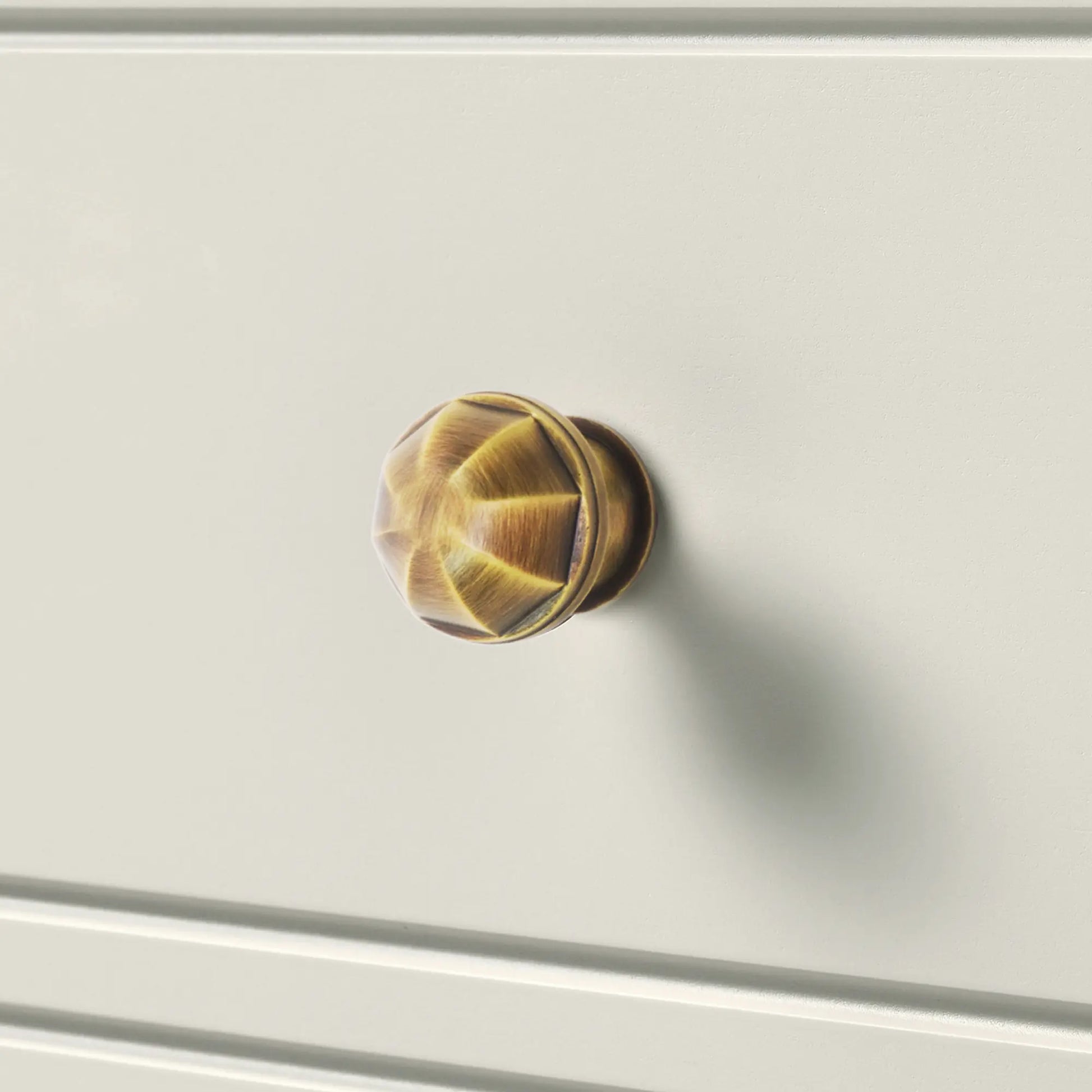 Octagon Drawer Pull Brass Knobs