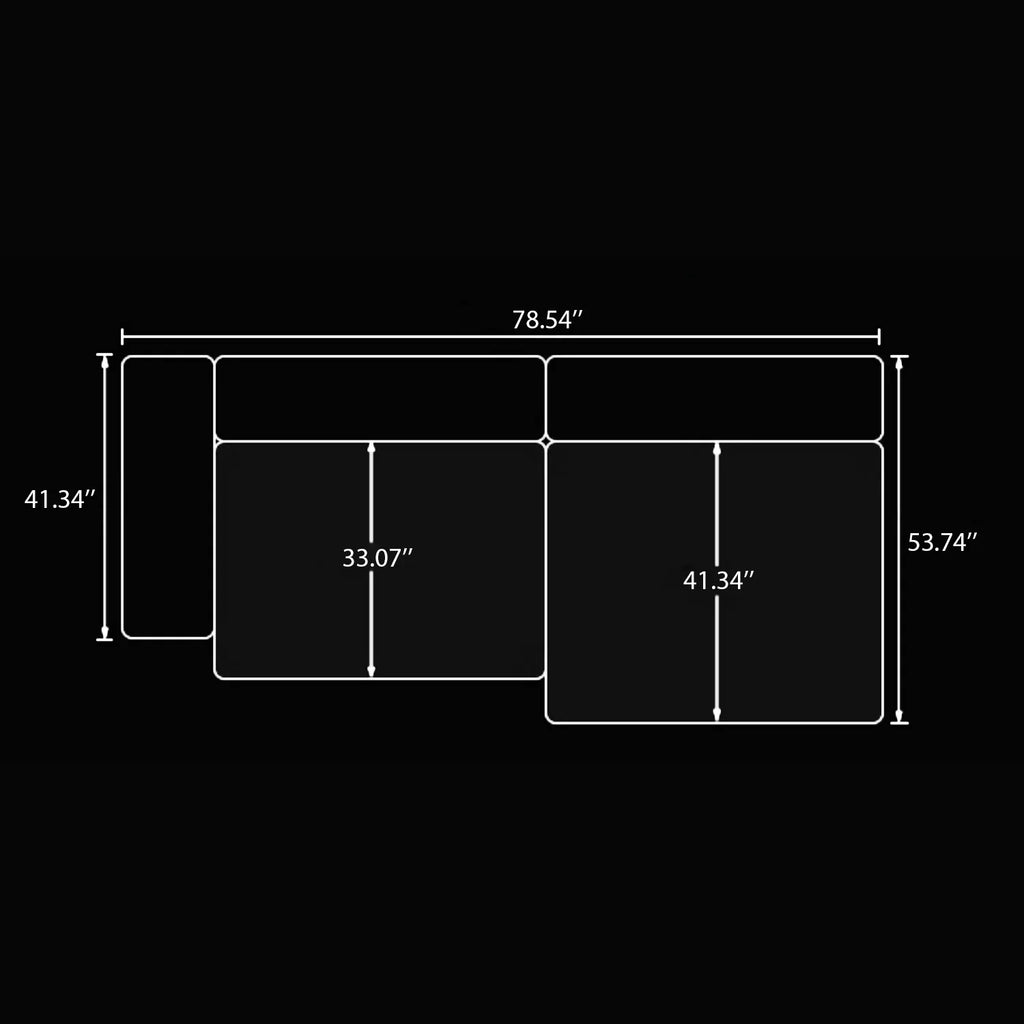 Italian Minimalist Corduroy Sofa