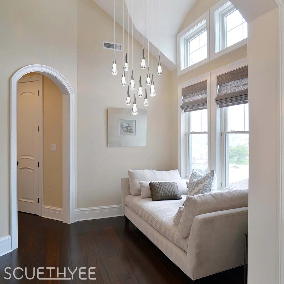 Rain 12-Light Chandelier Pendant For Living room Family room Dining Room Bedroom